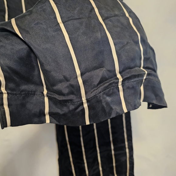 Victoria's Secret Black and Cream Striped 100% Cupro Medium - Picture 4 of 7